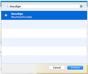 Mac outlook search for new docusign folder